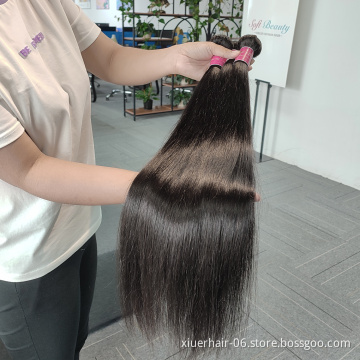 Virgin 10A Grade Human Hair Weave Bundles,Brazilian Silky Straight Hair,Short Long Hair Apply
